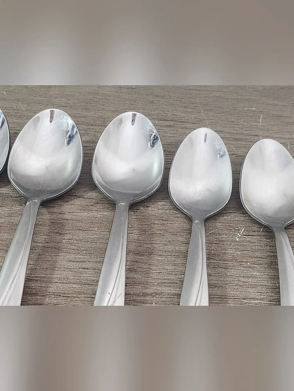 Vintage Oneida Stainless MCM Rose Small Teaspoon Coffee, ROSEANNE